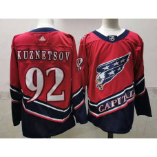 Washington Capitals #92 Evgeny Kuznetsov Red 2021 Retro Stitched Jersey