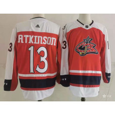 Columbus Blue Jackets #13 Cam Atkinson Orange 2021 Retro Stitched Jersey