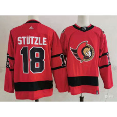 Ottawa Senators #18 Tim Stutzle Red 2021 Retro Stitched Jersey