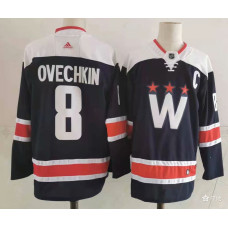 Washington Capitals #8 Alex Ovechkin NEW Navy Blue Stitched Jersey