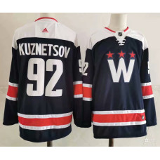 Washington Capitals #92 Evgeny Kuznetsov NEW Navy Blue Stitched Jersey