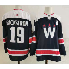 Washington Capitals #19 Nicklas Backstrom NEW Navy Blue Stitched Jersey