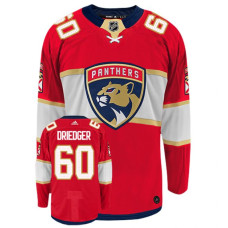 Florida Panthers #60 Chris Driedger Authentic Home Hockey Jersey With 2023 Stanley Cup Patch