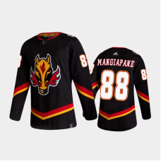 Calgary Flames #88 Andrew Mangiapane Reverse Retro 2020-21 Black Authentic Jersey