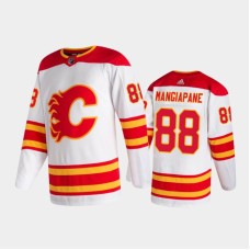 Calgary Flames #88 Andrew Mangiapane Away White 2020-21 Authentic Pro Jersey