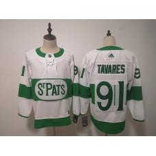 Toronto Maple Leafs #91 John Tavares Toronto St. Pats Road Authentic Player White Jersey