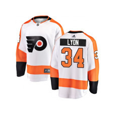 Philadelphia Flyers #34 Alex Lyon Away Fanatics White Jersey