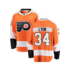 Philadelphia Flyers #34 Alex Lyon Home Fanatics Orange Jersey