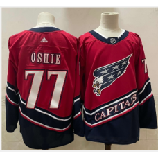 Washington Capitals #77 T.J. Oshie Red 2021 Retro Stitched Jersey