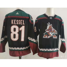 Arizona Coyotes #81 Phil Kessel Throwback Kachina Black Jersey