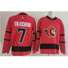 Ottawa Senators #7 Brady Tkachuk Red 2020-21 Reverse Retro Alternate Jersey