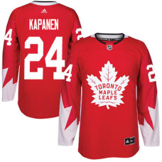 Toronto Maple Leafs #24 Kasperi Kapanen Red Team Canada Authentic Stitched Jersey