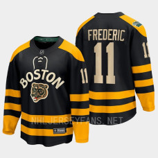 Trent Frederic Boston Bruins 2023 Winter Classic Breakaway Black Jersey