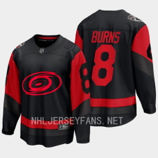 Brent Burns #8 Carolina Hurricanes 2023 NHL Stadium Series Breakaway Player Black Jersey