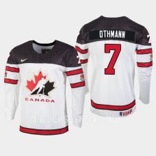 Canada #7 Brennan Othmann 2023 IIHF World Junior Championship White Jersey