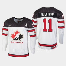 Canada #11 Dylan Guenther 2023 IIHF World Junior Championship White Jersey