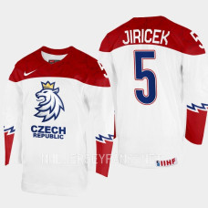 Czech Republic #5 David Jiricek 2023 IIHF World Junior Championship White Jersey