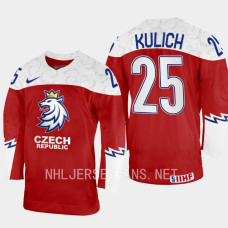 Jiri Kulich 2023 IIHF World Junior Championship Czech Republic Jersey Red #25 Uniform