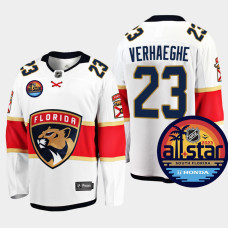 Men Florida Panthers Carter Verhaeghe #23 2023 NHL All-Star Away White Jersey