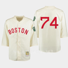 Jake DeBrusk Boston Bruins 2023 Winter Classic Cream #74 Jersey Throwback Baseball