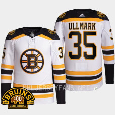 Linus Ullmark 100th Centennial 2023-24 Boston Bruins White Jersey Authentic Pro #35