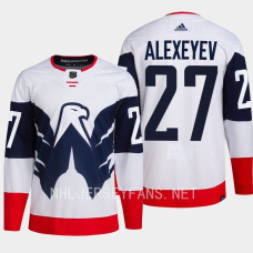 Alexander Alexeyev 2023 NHL Stadium Series Primegreen Authentic Washington Capitals White #27 Jersey