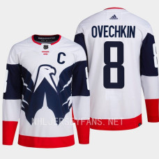 Alexander Ovechkin 2023 NHL Stadium Series Primegreen Authentic Washington Capitals White #8 Jersey