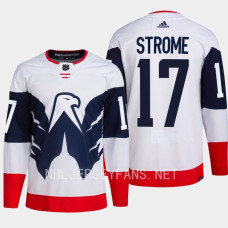 Dylan Strome 2023 NHL Stadium Series Primegreen Authentic Washington Capitals White #17 Jersey