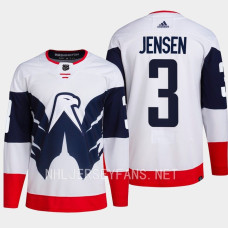 Nick Jensen 2023 NHL Stadium Series Primegreen Authentic Washington Capitals White #3 Jersey