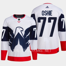 T.J. Oshie 2023 NHL Stadium Series Primegreen Authentic Washington Capitals White #77 Jersey