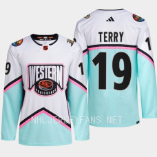 Troy Terry 2023 NHL All-Star Western Conference Anaheim Ducks White Authentic #19 Jersey