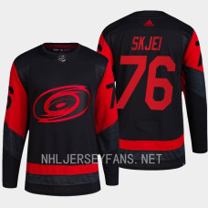 Carolina Hurricanes 2023 NHL Stadium Series Brady Skjei Black Primegreen Authentic Jersey Men's