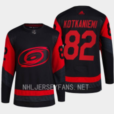 Carolina Hurricanes 2023 NHL Stadium Series Jesperi Kotkaniemi Black Primegreen Authentic Jersey Men's