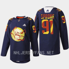 Seattle Kraken 2023 Lunar New Year Daniel Sprong Navy Jade Rabbit Jersey