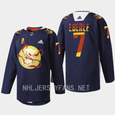 Seattle Kraken 2023 Lunar New Year Jordan Eberle Navy Jade Rabbit Jersey