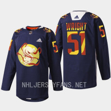 Seattle Kraken 2023 Lunar New Year Shane Wright Navy Jade Rabbit Jersey