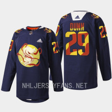 Seattle Kraken 2023 Lunar New Year Vince Dunn Navy Jade Rabbit Jersey