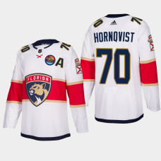 Florida Panthers #70 Patric Hornqvist 2023 All-Star Patch Away Authentic White Jersey