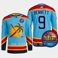 Sam Bennett 2023 All-Star Patch Florida Panthers Blue Jersey Reverse Retro #9