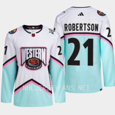 Jason Robertson 2023 NHL All-Star Western Conference Dallas Stars White Authentic #21 Jersey