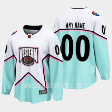 Custom NHL 2023 All-Star Game Western Conference White Jersey