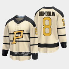 Pittsburgh Penguins Brian Dumoulin 2023 Winter Classic Cream #8 Jersey Player