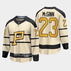 Pittsburgh Penguins Brock McGinn 2023 Winter Classic Cream #23 Jersey Player