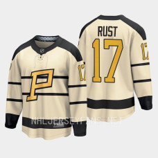 Pittsburgh Penguins Bryan Rust 2023 Winter Classic Cream #17 Jersey Player