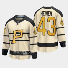 Pittsburgh Penguins Danton Heinen 2023 Winter Classic Cream #43 Jersey Player