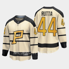 Pittsburgh Penguins Jan Rutta 2023 Winter Classic Cream #44 Jersey Player