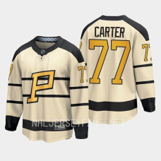 Pittsburgh Penguins Jeff Carter 2023 Winter Classic Cream #77 Jersey Player