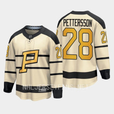 Pittsburgh Penguins Marcus Pettersson 2023 Winter Classic Cream #28 Jersey Player