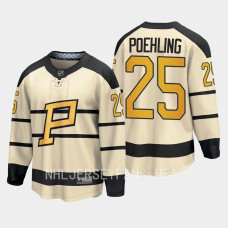 Pittsburgh Penguins Ryan Poehling 2023 Winter Classic Cream #25 Jersey Player