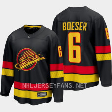 Vancouver Canucks Brock Boeser 2023-24 Alternate Black #6 Jersey Breakaway Player